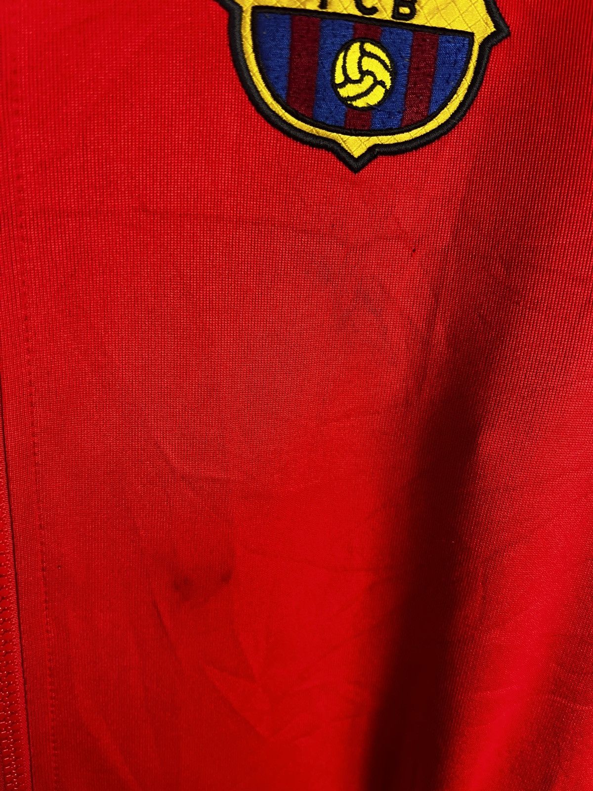 Nike Vintage Nike Barcelona Football Track Jacket Small Swoosh Size US S / EU 44-46 / 1 - 6 Thumbnail