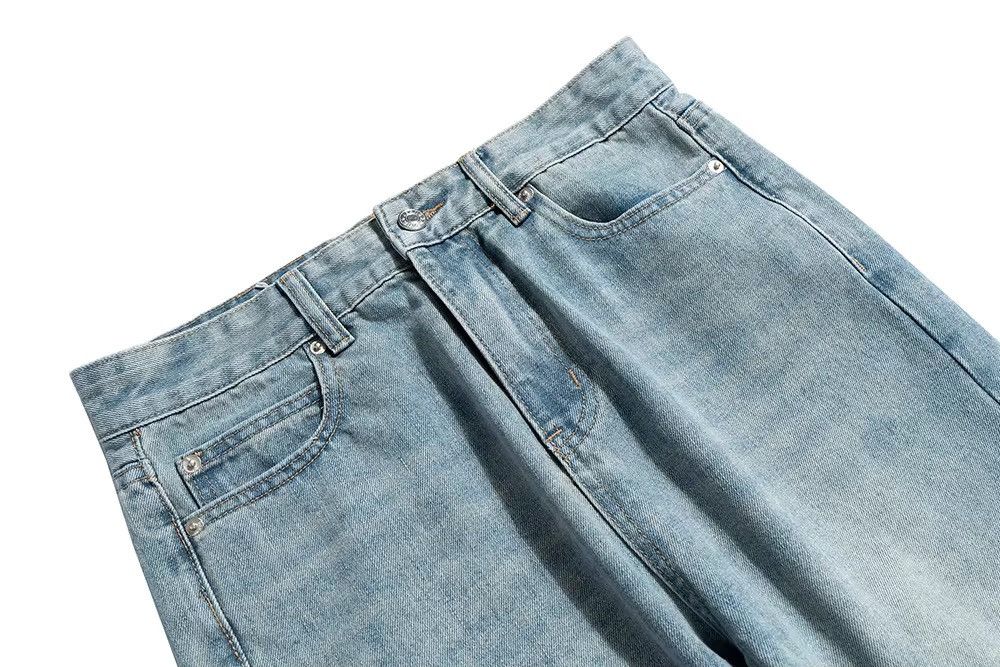 Jean Vintage Washed Blue Straight Baggy Denim Size US 32 / EU 48 - 6 Thumbnail