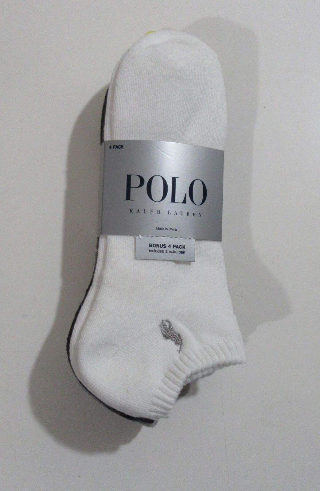 Polo Ralph Lauren Polo Ralph Lauren Mens Low Cut Socks 4 pack Size ONE SIZE - 2 Thumbnail