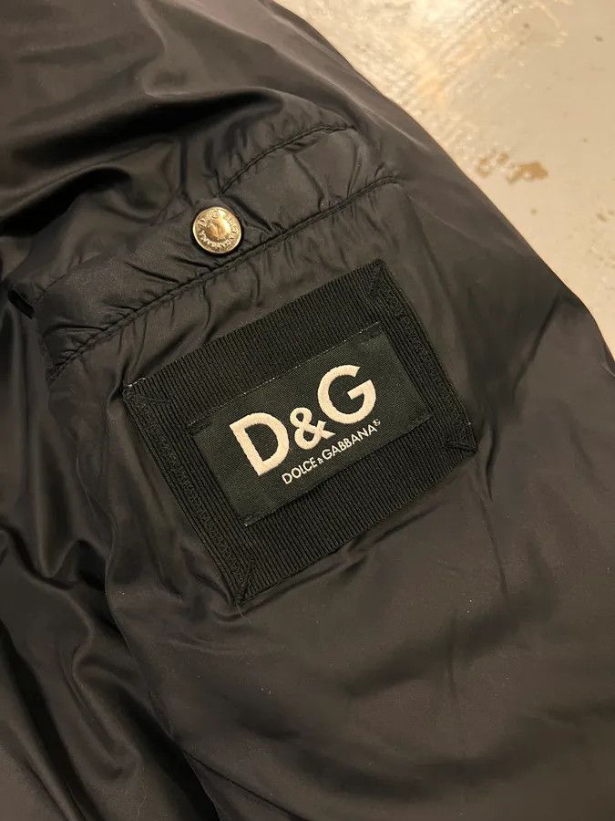 Dolce & Gabbana AW2003 Dolce & Gabbana Embroidered Logo Patch Black Puffer Jacket Size US M / EU 48-50 / 2 - 9 Thumbnail