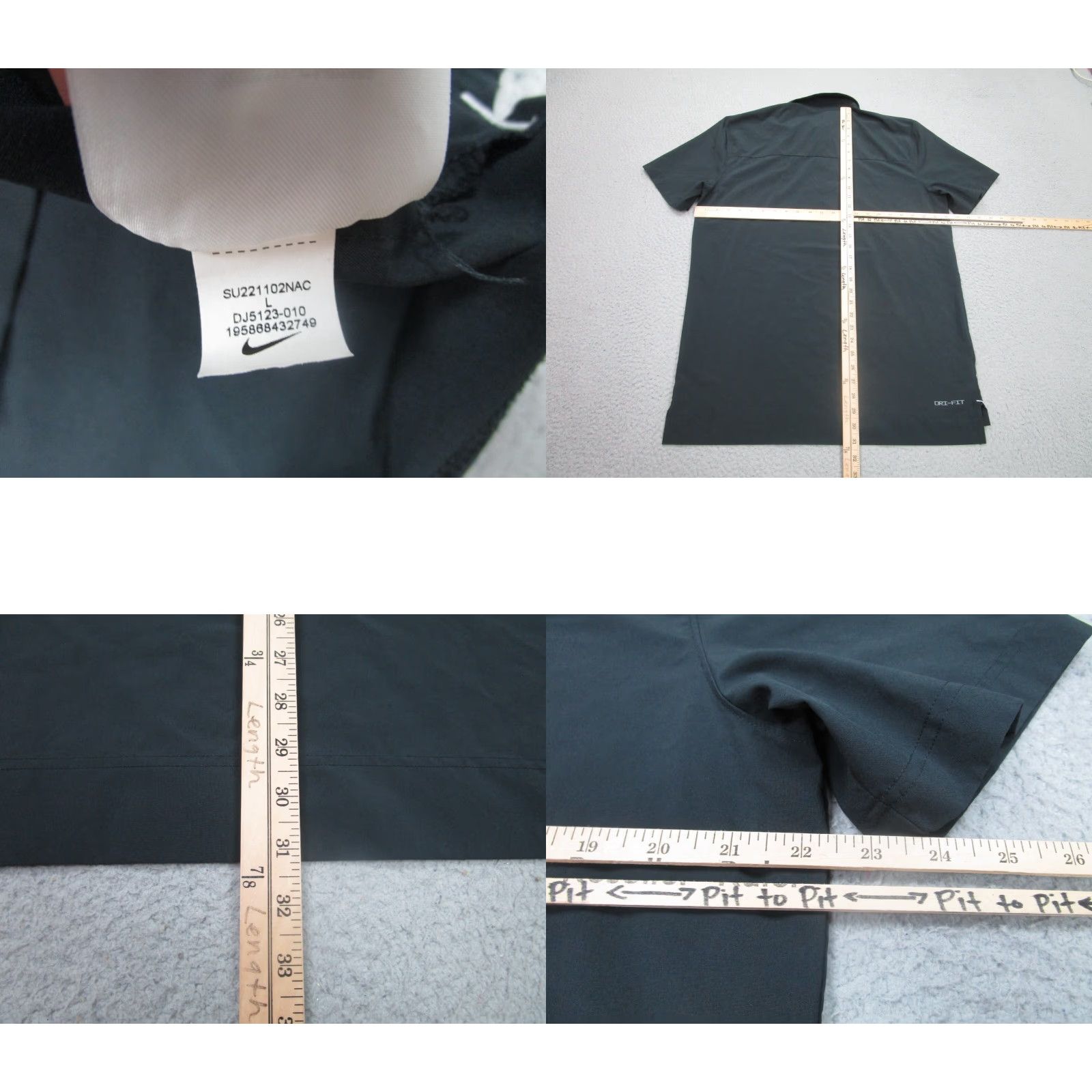 Nike Nike Polo Shirt Mens Large Black Royal Highlanders Shooting Warm Up Windbreaker Size US L / EU 52-54 / 3 - 8 Thumbnail