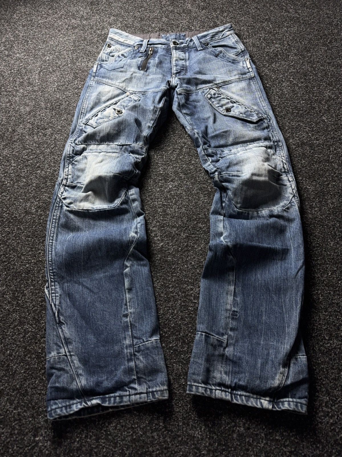 Y2K Retro G-Star Elwood 5620 3D Multi Pocket Vintage Jeans