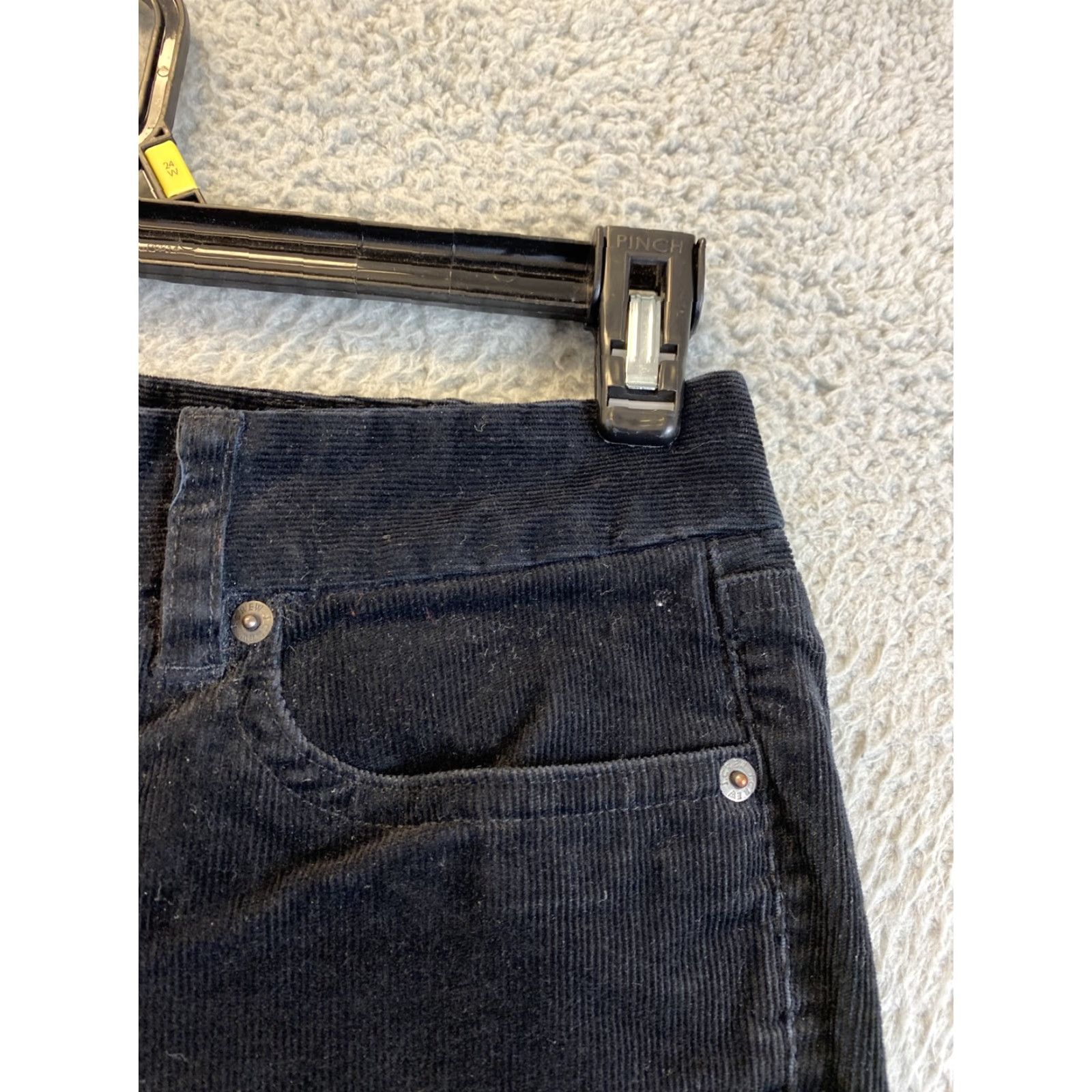 J.Crew J.CREW Corduroy Pants 5 Pocket Skinny 29x29 Black Women Adult Regular Denim Casual Size 29" - 5 Thumbnail