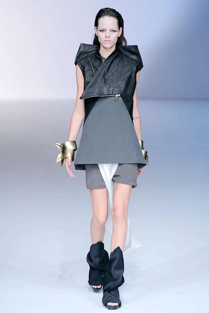 Rick Owens Rick Owens 2010SS ‘Release’ Lambskin Sculptural Vest Size S / US 4 / IT 40 - 1 Thumbnail
