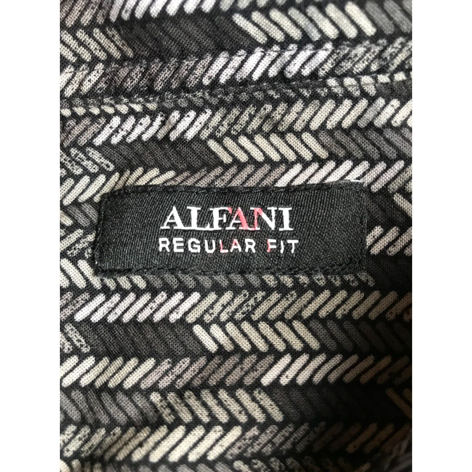 Alfani Alfani Shirt Men’s Size M Gray Regular Button-Down Shirt - Button Up Casual, Long Sleeve, Fall Spring Summer, Mens Size US M / EU 48-50 / 2 - 5 Thumbnail
