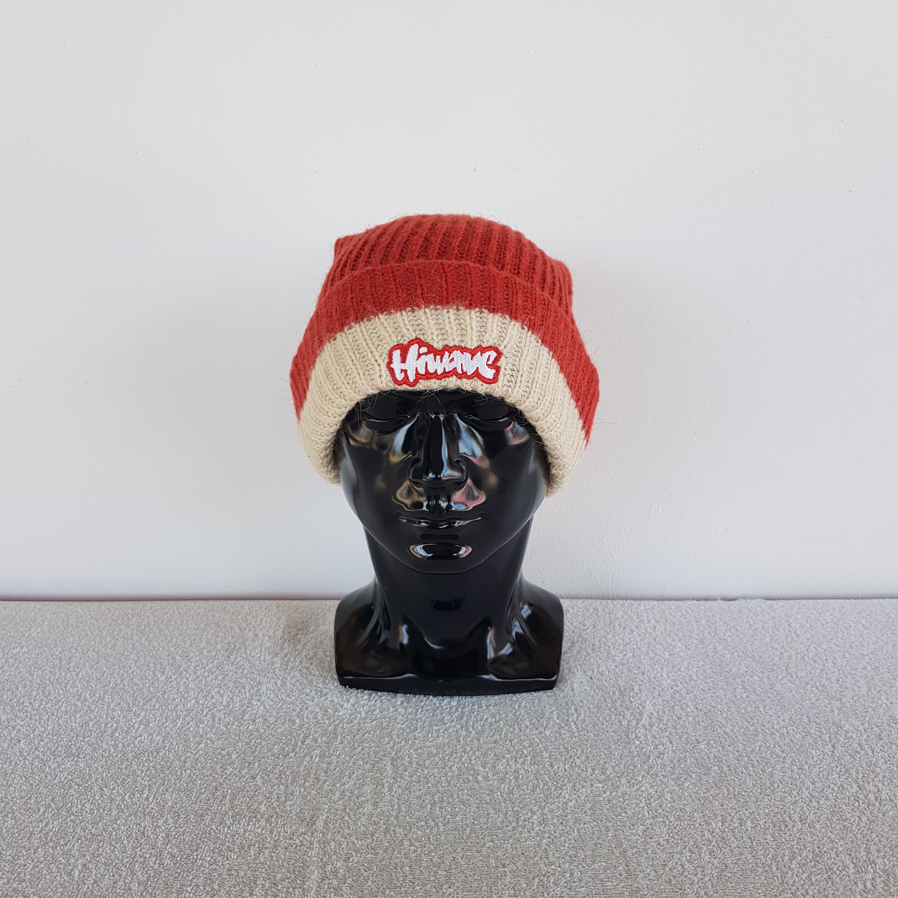 Japanese Brand Vintage Hiwave Beanie Knitted Snow Caps Hats. Size ONE SIZE - 2 Thumbnail