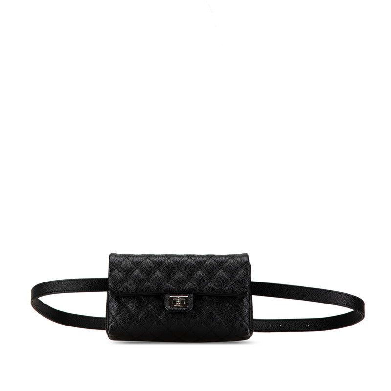 Chanel Chanel Chanel Caviar Skin Matelasse Waist Bag Leather Belt Bag in Very Good Condition Size ONE SIZE - 1 Thumbnail