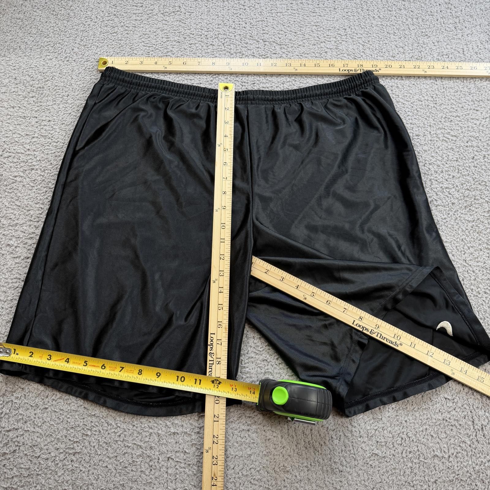 Nike Nike Black Athletic Training Shorts Mens L Swoosh Gym Run Size US 34 / EU 50 - 3 Thumbnail