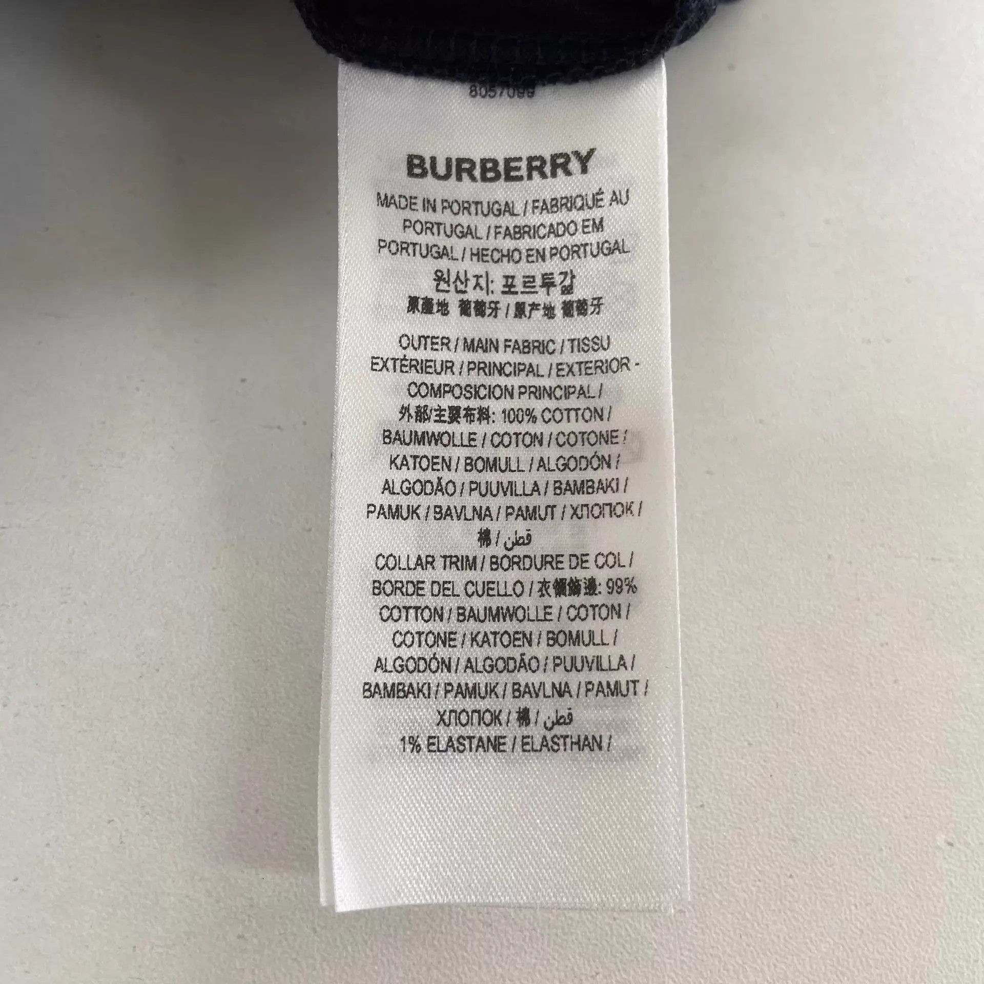 Burberry Burberry white logo T-shirt L Size US L / EU 52-54 / 3 - 8 Thumbnail