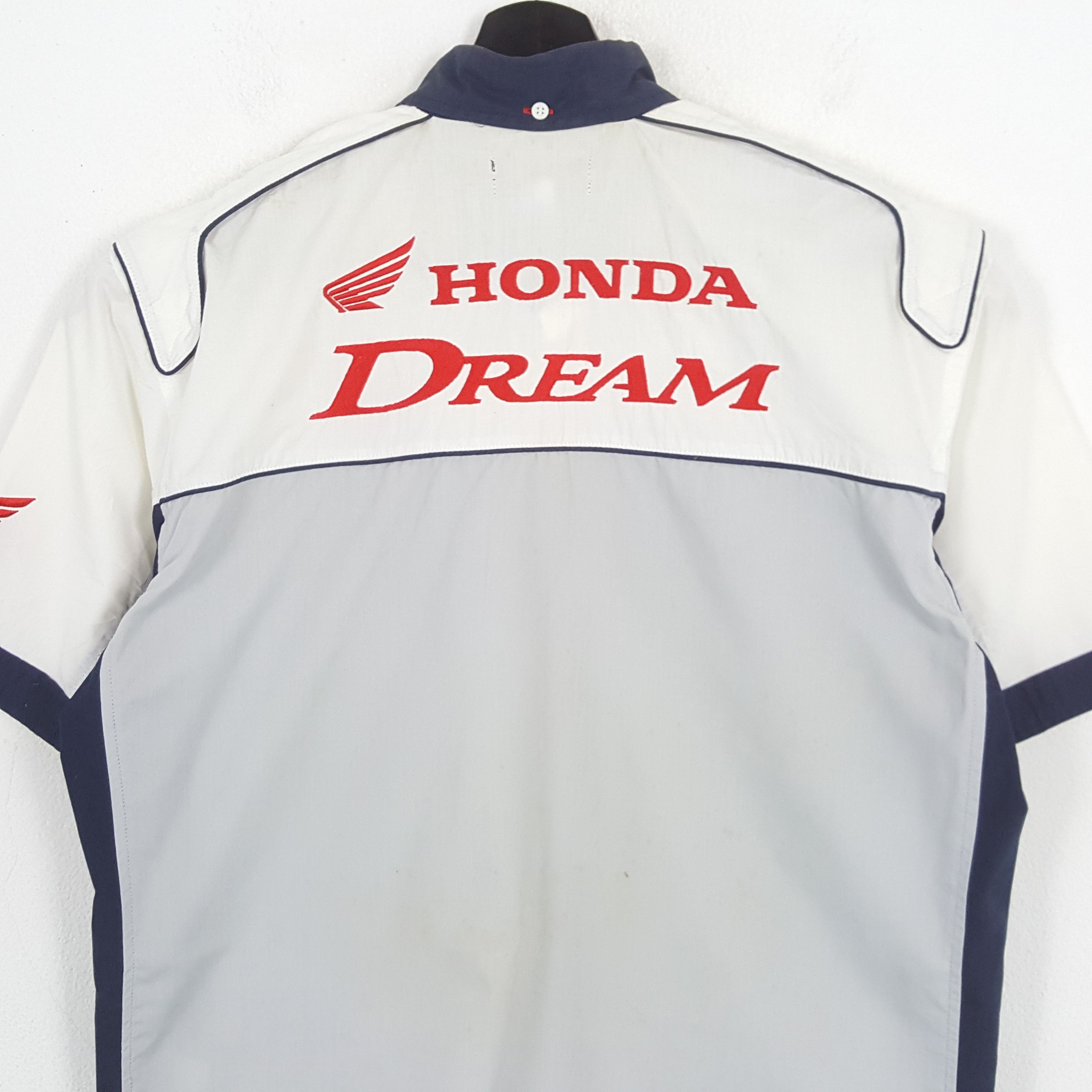 Honda × Vintage HONDA DREAM Japanese Motorsports Workwear Shirt Size US L / EU 52-54 / 3 - 2 Thumbnail