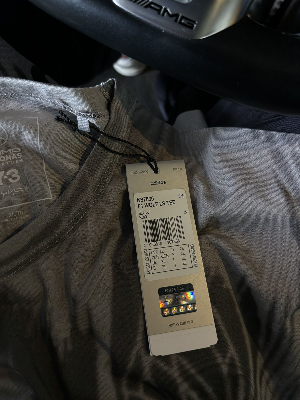 Adidas × Y-3 Adidas x Y-3 x AMG Mercedes F1 Team Wolf LongSleeve T-shirt Size US XL / EU 56 / 4 - 10 Thumbnail