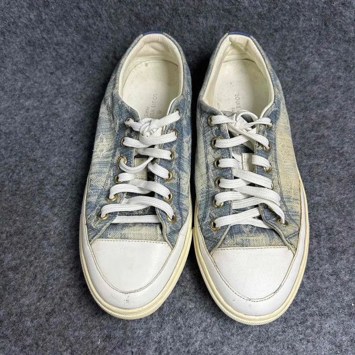 Louis Vuitton Louis Vuitton Stellar Casual Sneakers in Denim Blue -2508 Size US 7 / IT 37 - 2 Thumbnail