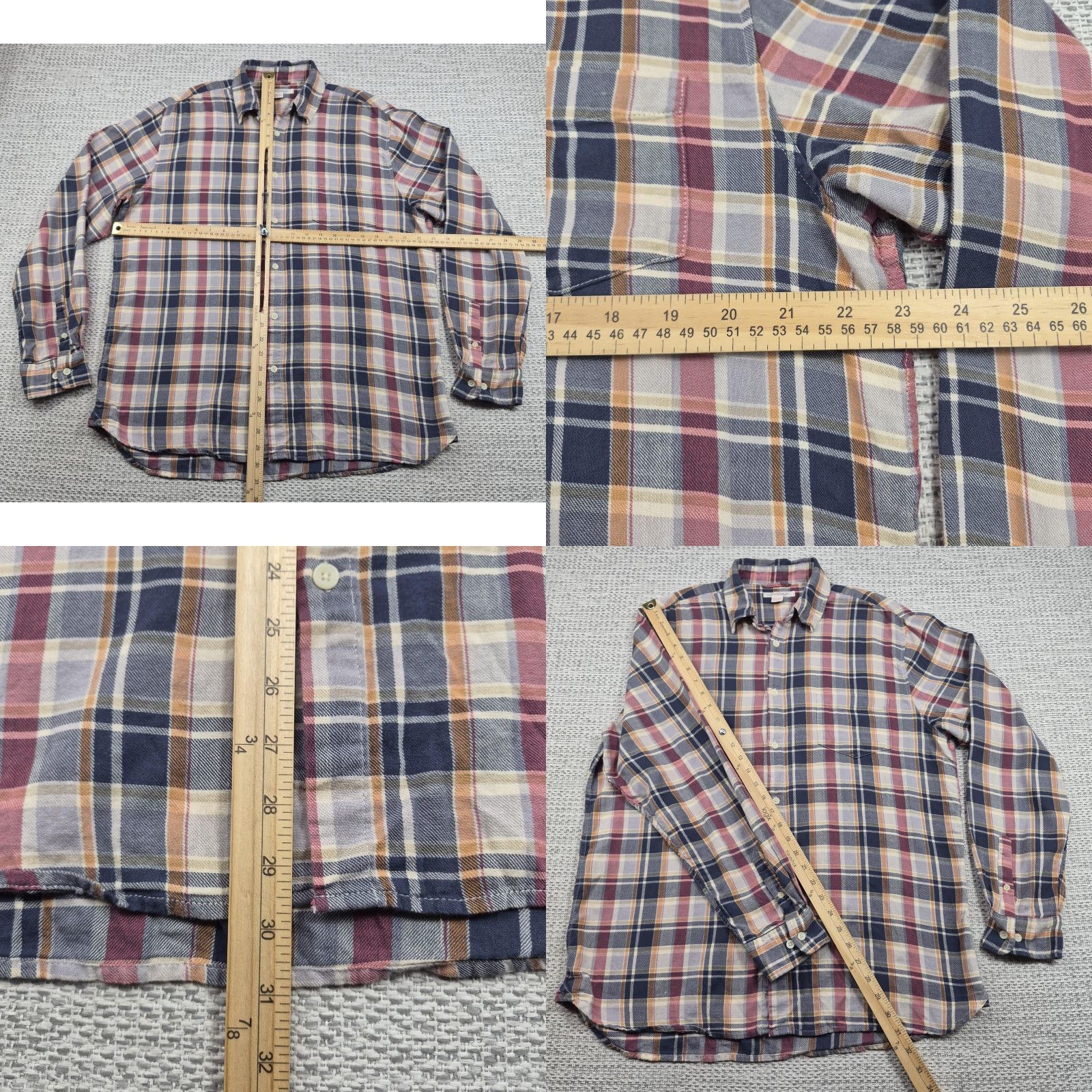 Carbon2Cobalt Carbon2cobalt Button Up Shirt Mens Large Blue Plaid Long Sleeve Casual Size US L / EU 52-54 / 3 - 8 Thumbnail