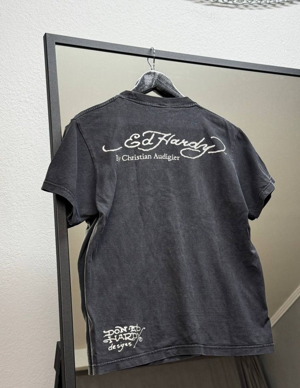 Ed Hardy × Vintage Ed Hardy Women`s Tee Logo Skull Rare Vintage Size S / US 4 / IT 40 - 4 Thumbnail