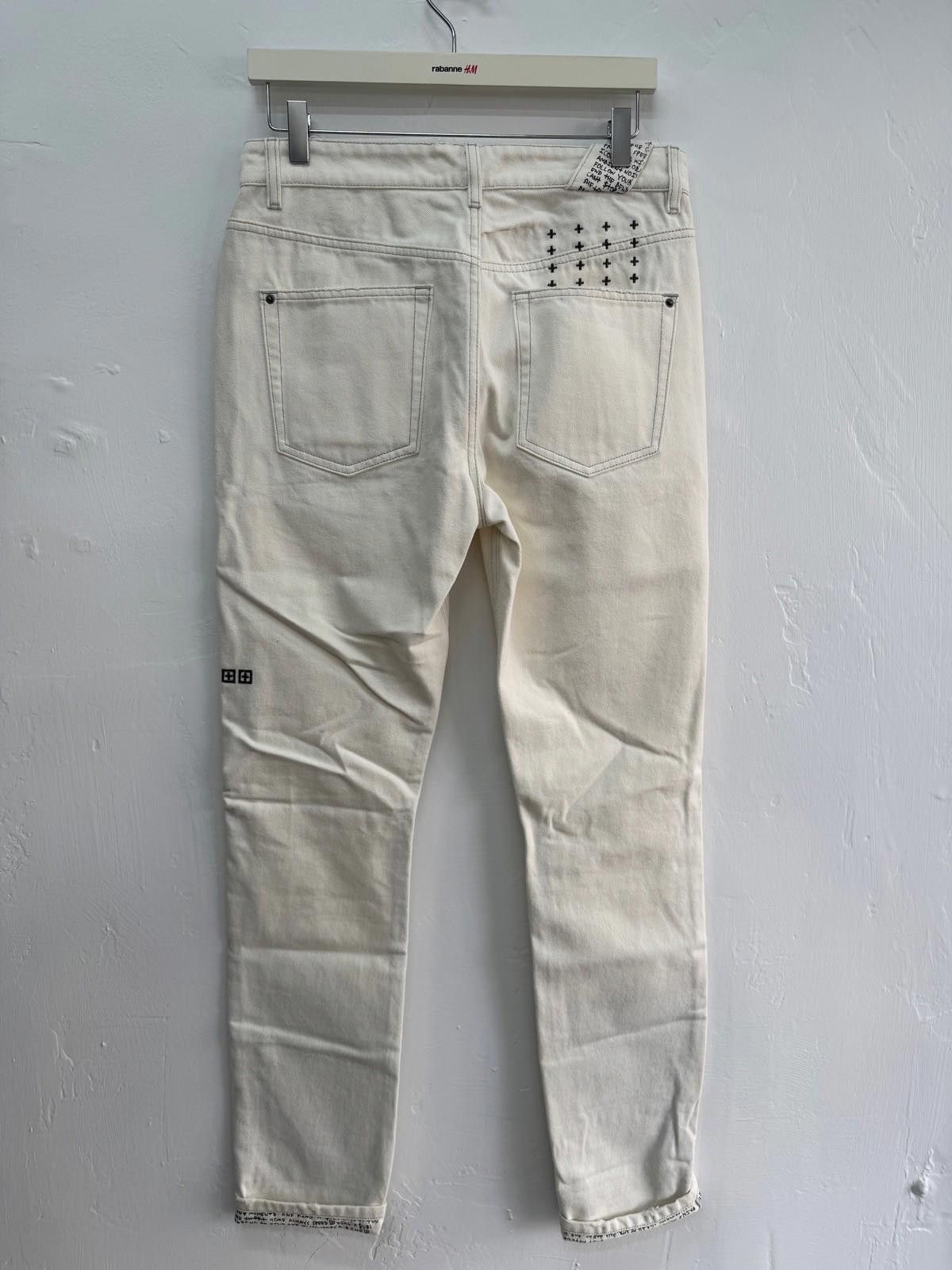 Ksubi new Ksubi mens denim jeans chitch white noise script 32 Size US 32 / EU 48 - 5 Thumbnail