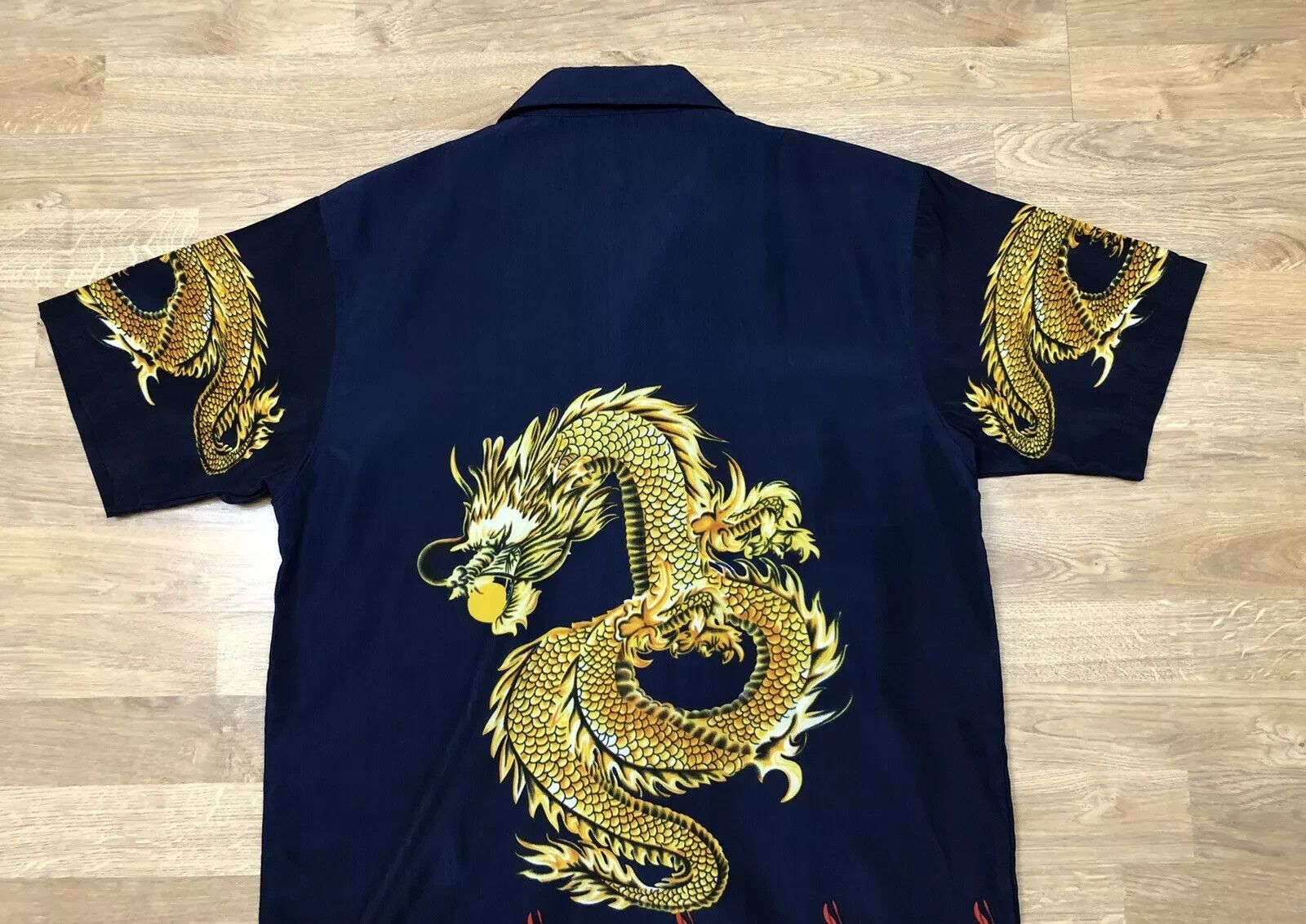 Vintage Dnon jeans Vintage 2000s Y2K graphic Tiger Dragon Fire Rave Size US S / EU 44-46 / 1 - 12 Thumbnail