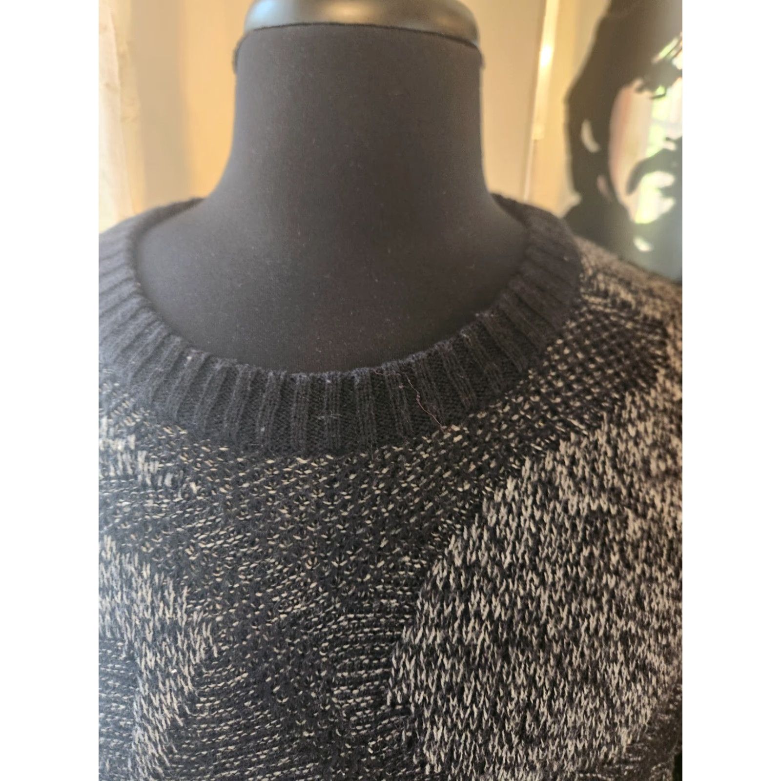 Vintage VINTAGE Method Gray Geometric Acrylic Wool Nylon Crew Neck Sweater Mens M 80s Pullover Size US M / EU 48-50 / 2 - 3 Thumbnail