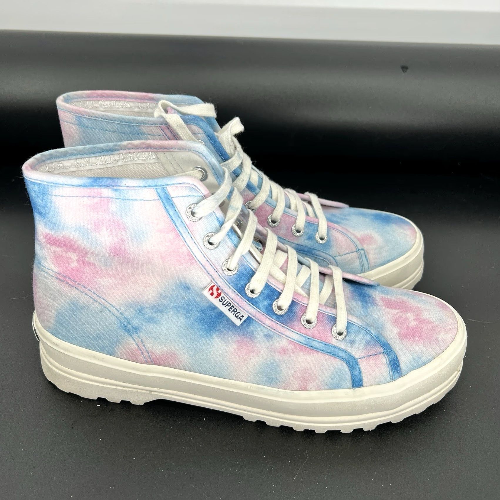 Superga Superga 2341 Alpina PrintSneaker Women High Top Casual Sneakers Tie Dye Multicolor 80s Hipster Beach Bohemian Athleisure Cushioned Womens 10 Size ONE SIZE - 3 Thumbnail