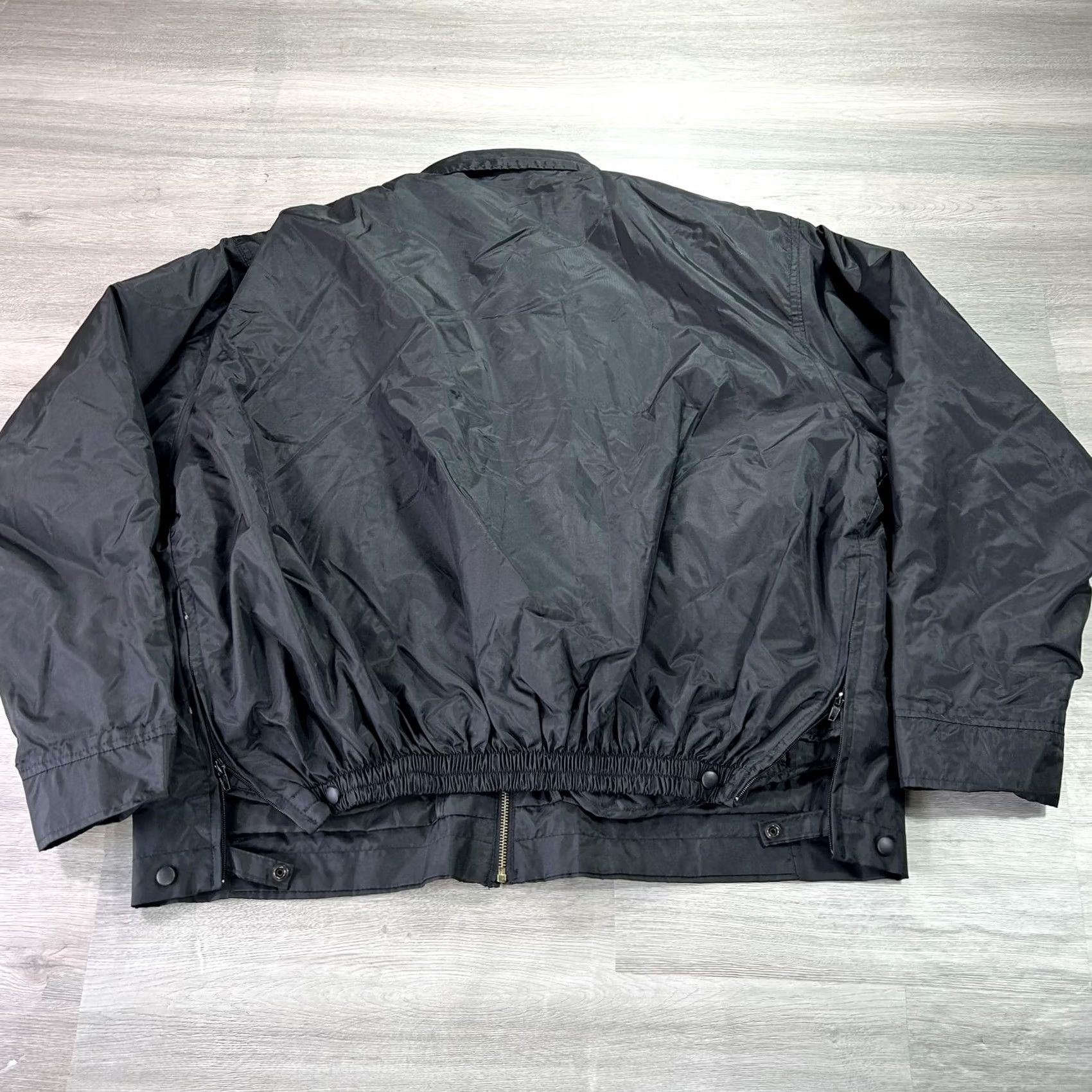 Vintage National Patrol Jacket Mens 2XL Black Nylon Bomber Insulated Lined Duty Jacket Size US XXL / EU 58 / 5 - 2 Thumbnail