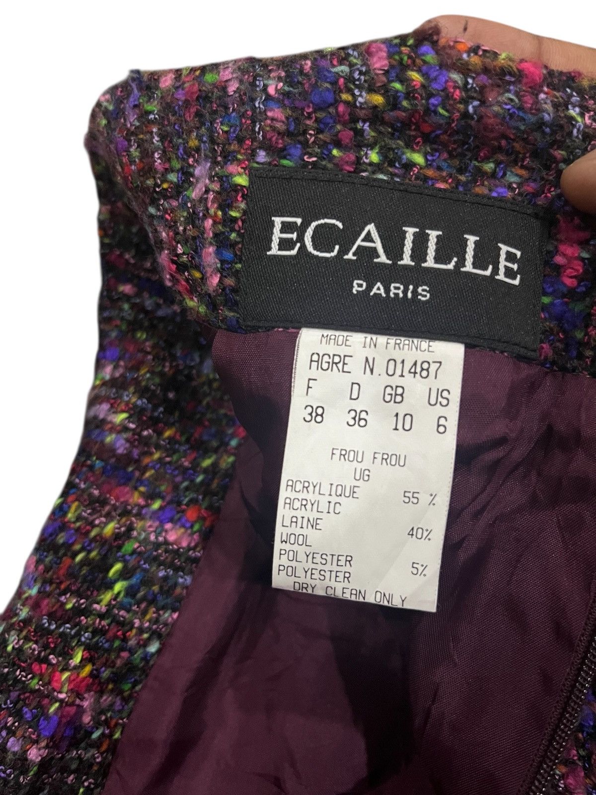 Designer ECAILLE PARIS SKIRT Size 28" / US 6 / IT 42 - 5 Thumbnail