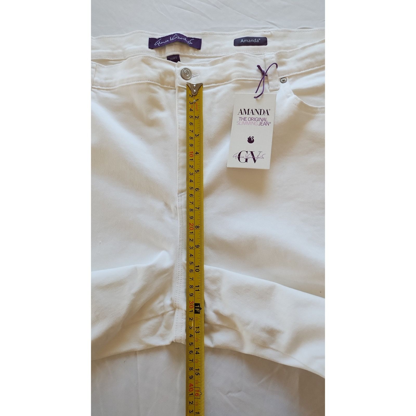 Gloria Vanderbilt NWT Gloria Vanderbilt Slimming Jeans Women Size 24W White Size 24" / US 00 / IT 34 - 17 Thumbnail