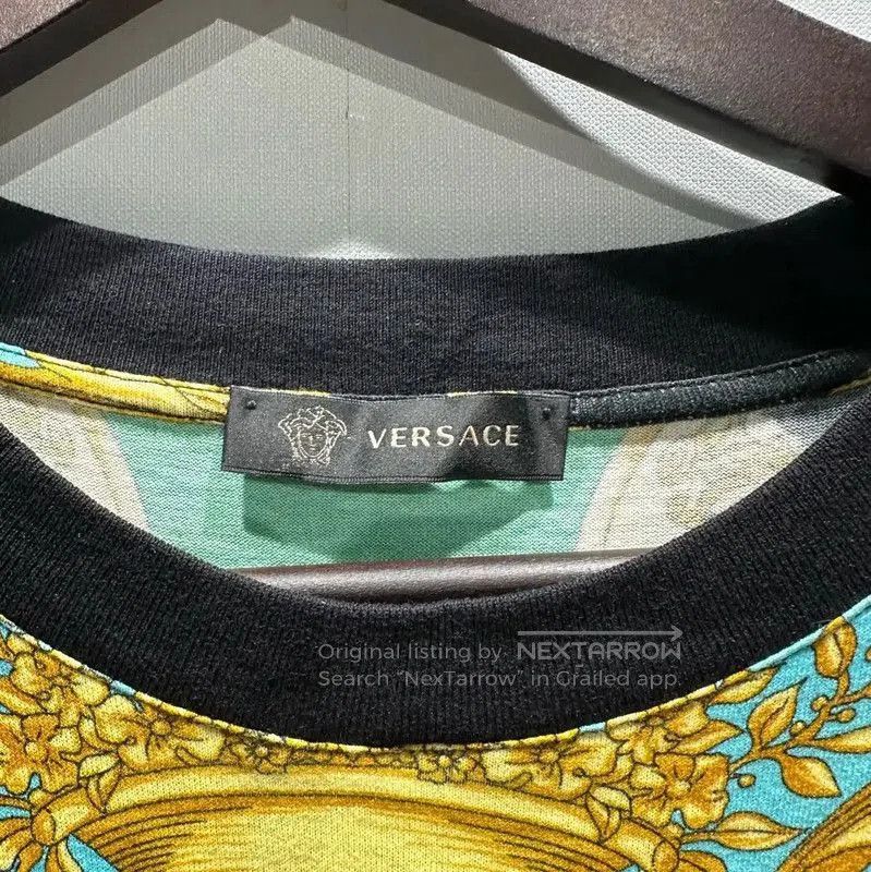 Versace Versace Green Short Sleeve Men's T-Shirt . Size US M / EU 48-50 / 2 - 3 Thumbnail