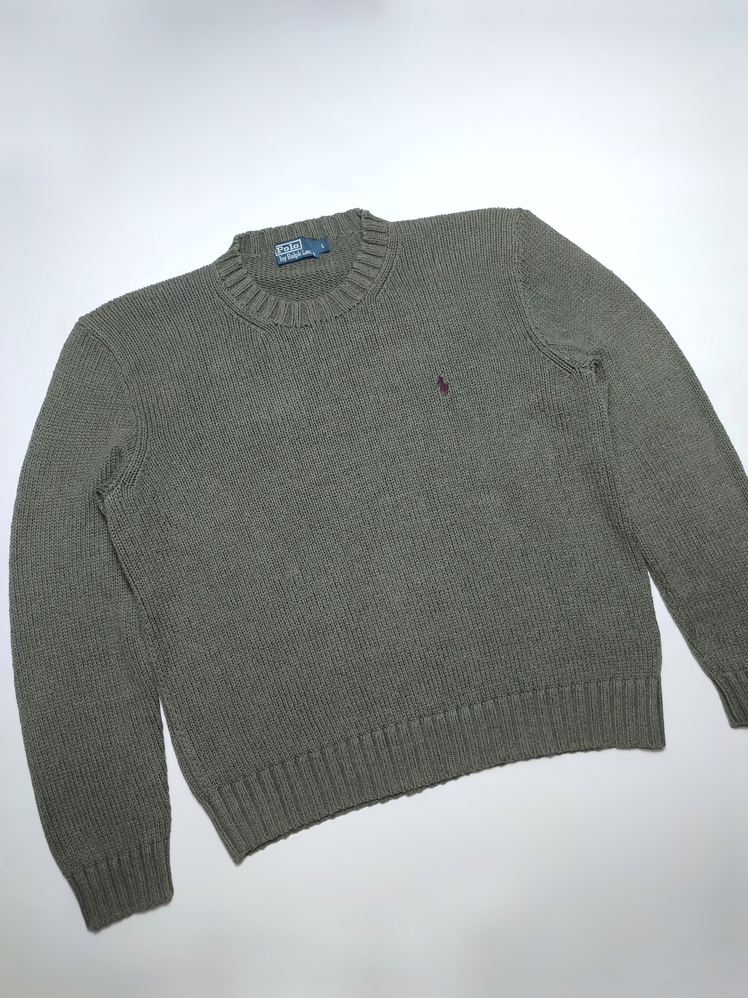 Polo Ralph Lauren Polo Ralph Knit Army Green Sweater Size US L / EU 52-54 / 3 - 11 Thumbnail