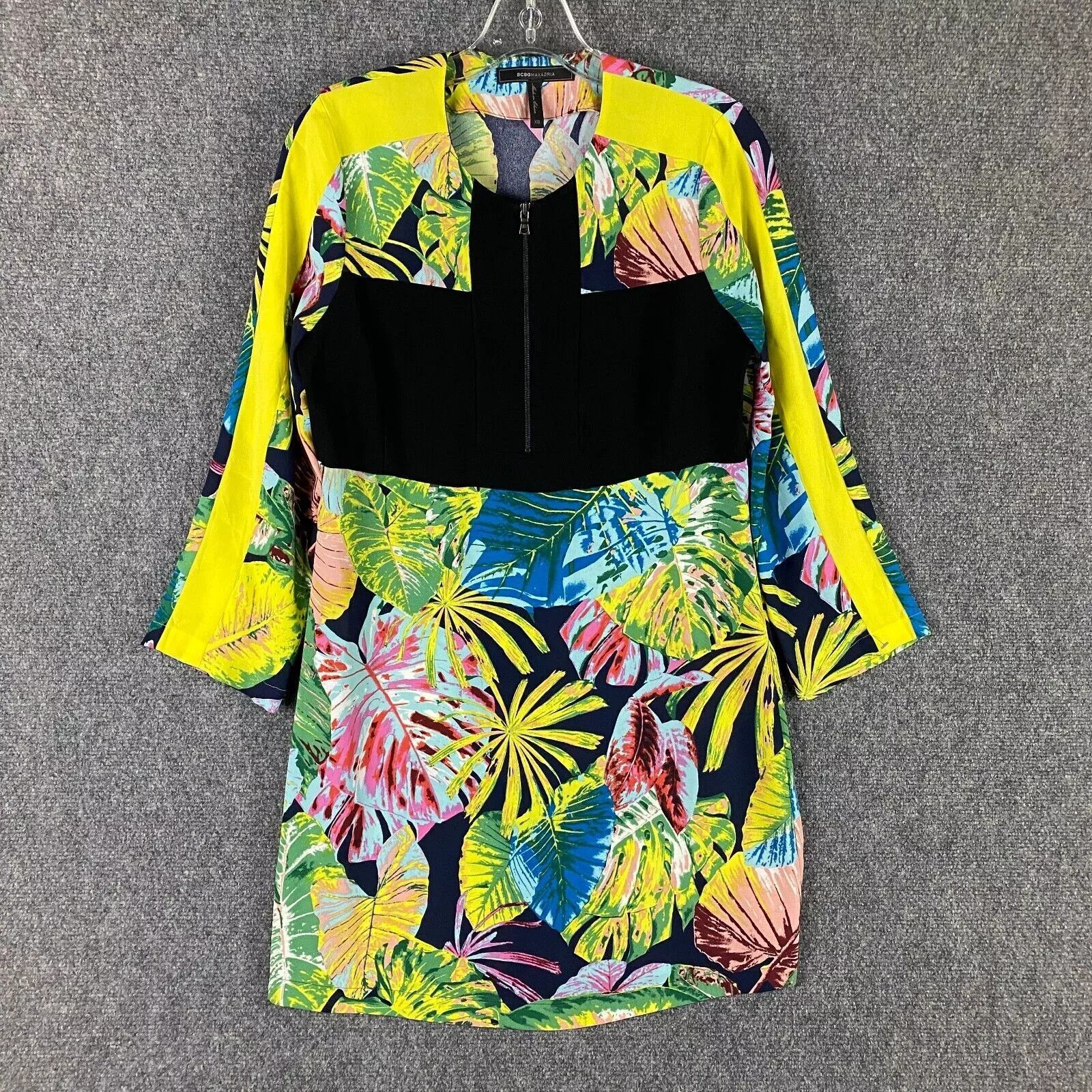 Bcbgmaxazria BCBG Maxazria Dress Women's XS Floral Shift Sheath Zip Size XS / US 0-2 / IT 36-38 - 1 Thumbnail