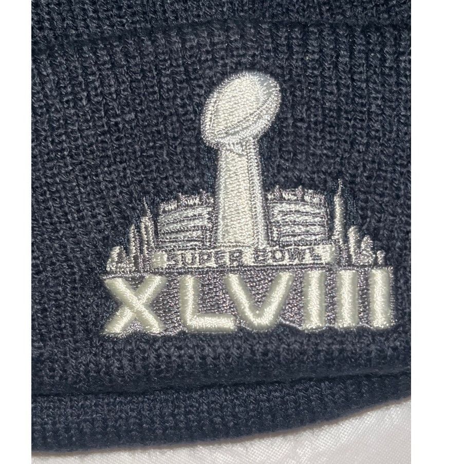 47 Brand 47 Brand Super Bowl XLVIII 48 Knit Pom Pom Cuff Beanie Hat Size ONE SIZE - 3 Thumbnail