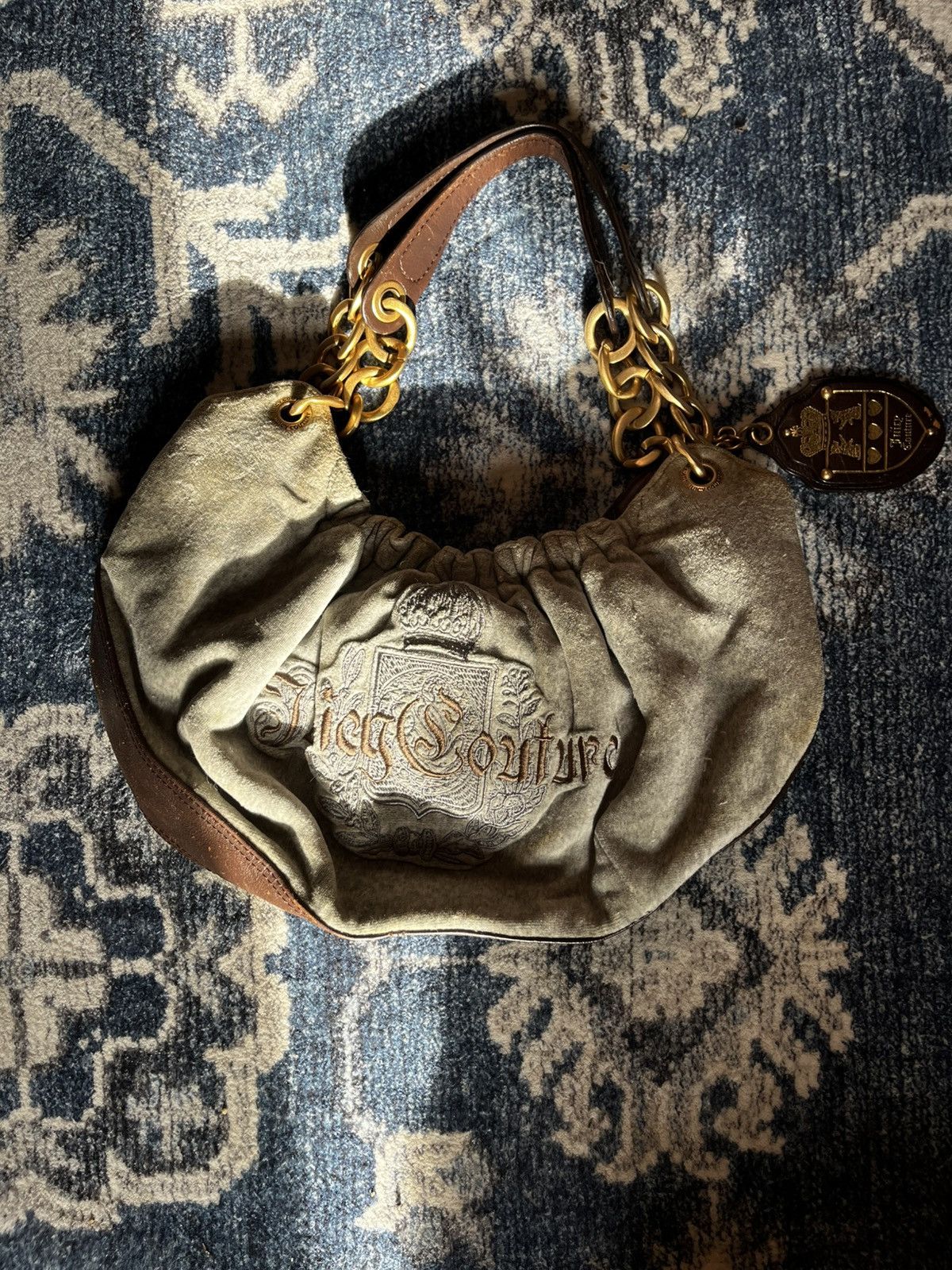 Juicy Couture Juicy Couture fluffy velour shoulder bag Grailed
