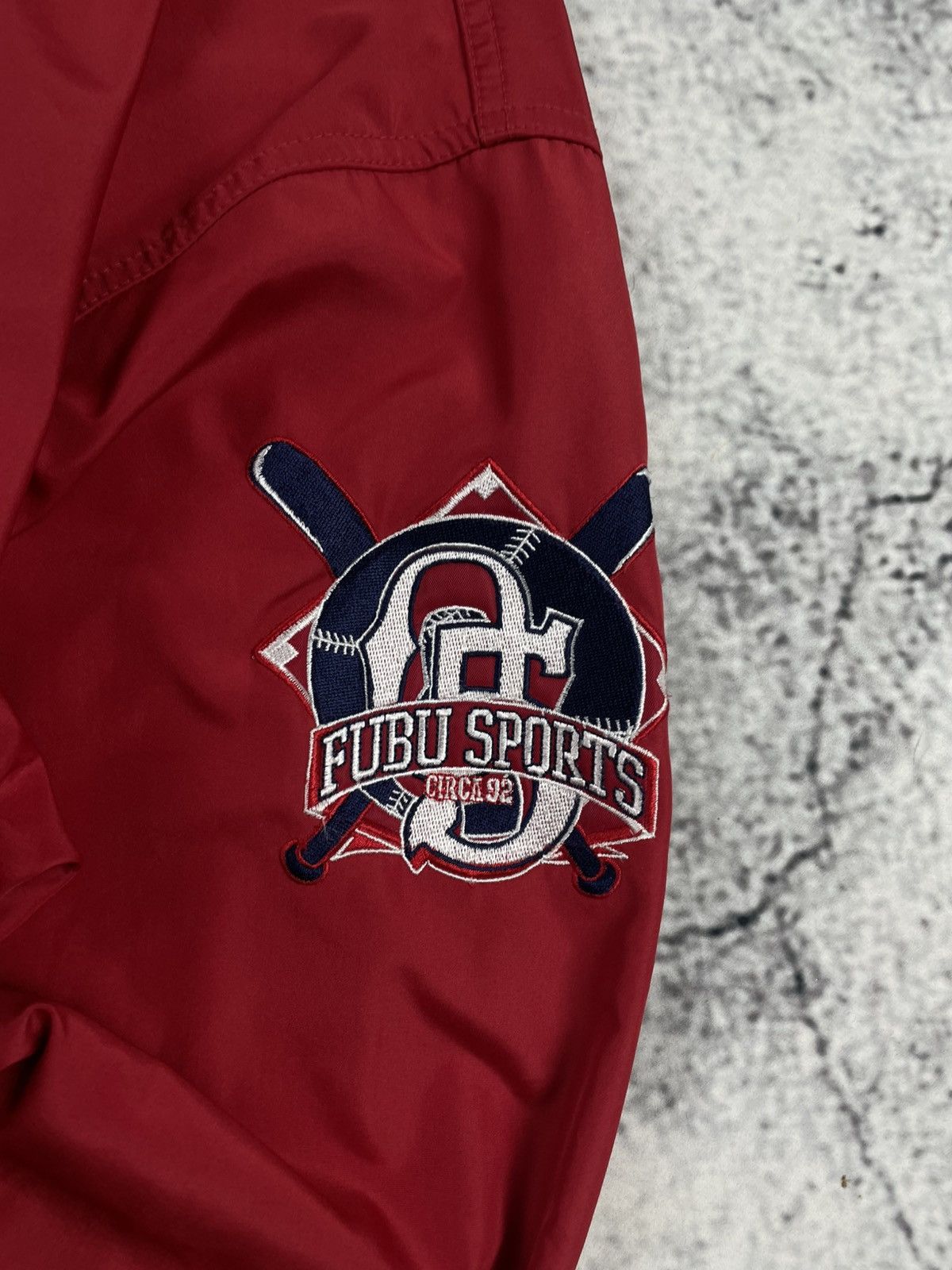 Fubu FUBU M Red Varsity Bomber Jacket Y2K Drip Swag Size US M / EU 48-50 / 2 - 11 Thumbnail