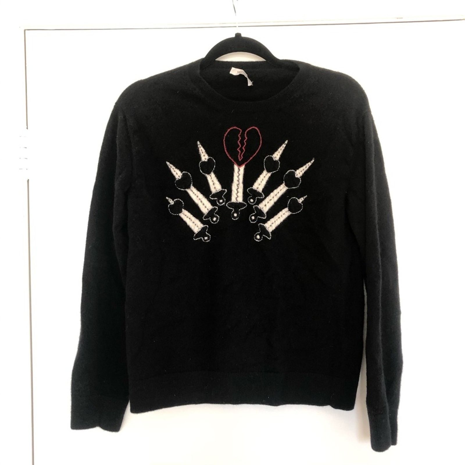 Valentino valentino love blade cashmere-blend sweater Size US S / EU 44-46 / 1 - 2 Thumbnail