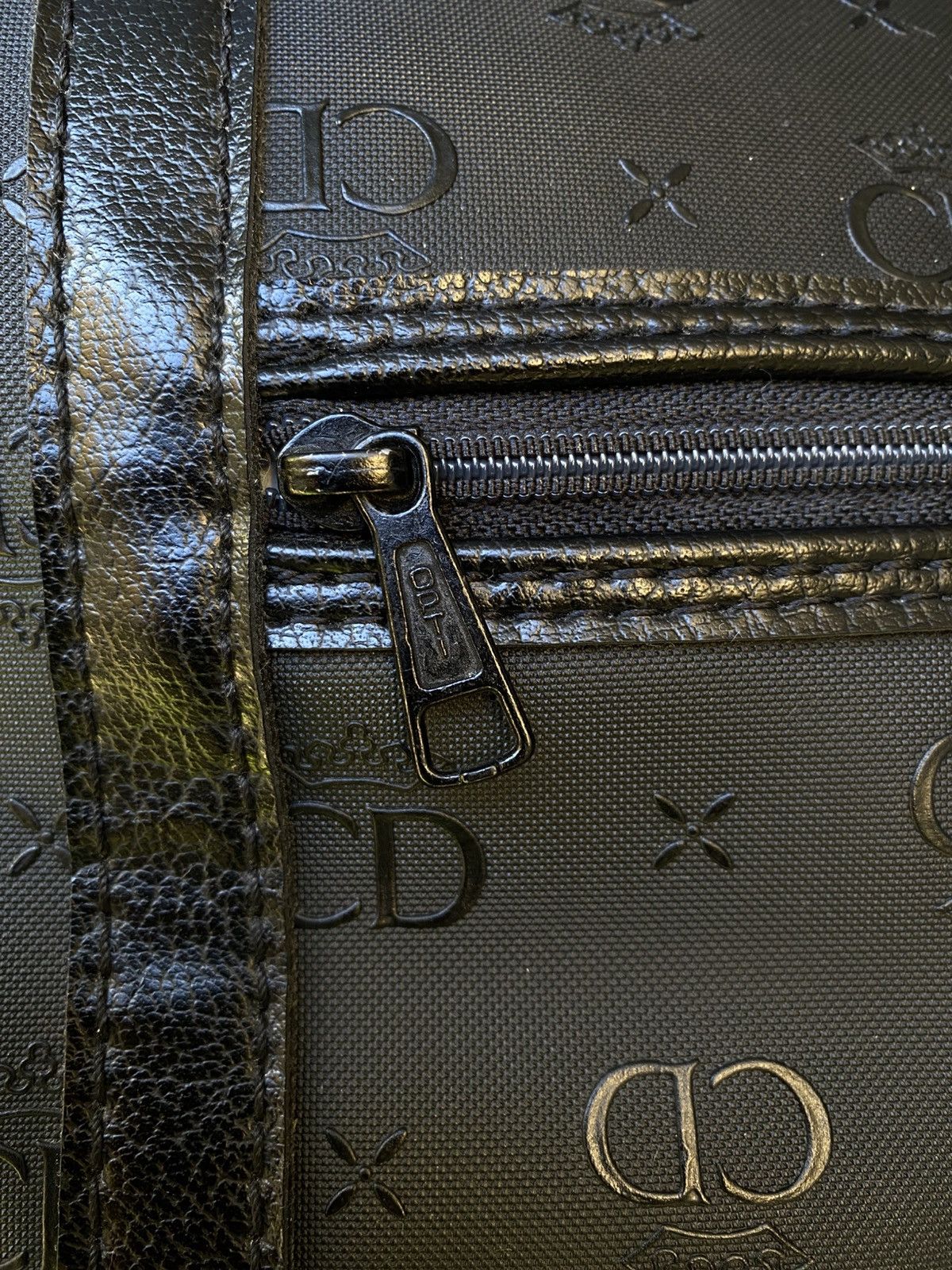 Vintage Vintage Christian Dior CD Travel Cosmetic Case Bag 1970s Size ONE SIZE - 7 Thumbnail