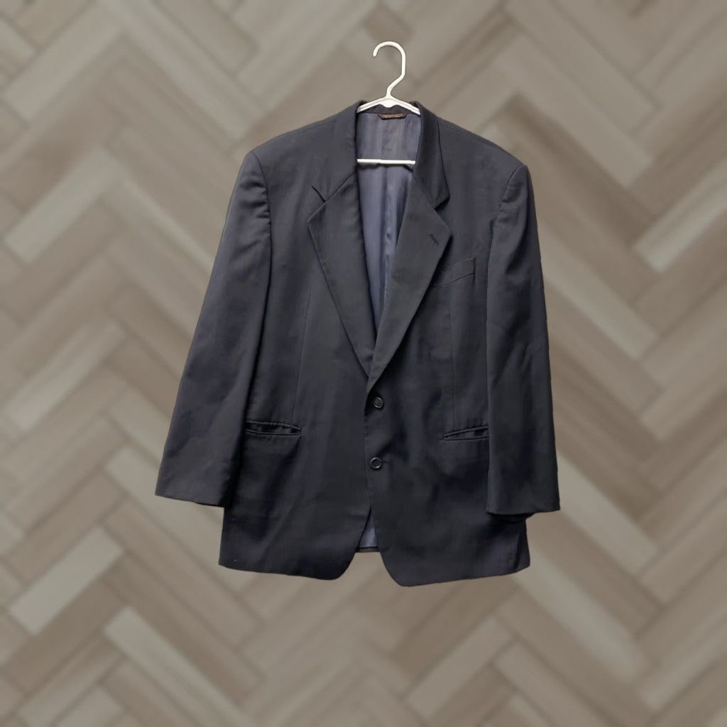 Hugo Boss Hugo Boss Men's Sport Coat Blazer 44L Black Wool Regular Fit Single-Breasted Casual Formal Size 44R - 1 Thumbnail