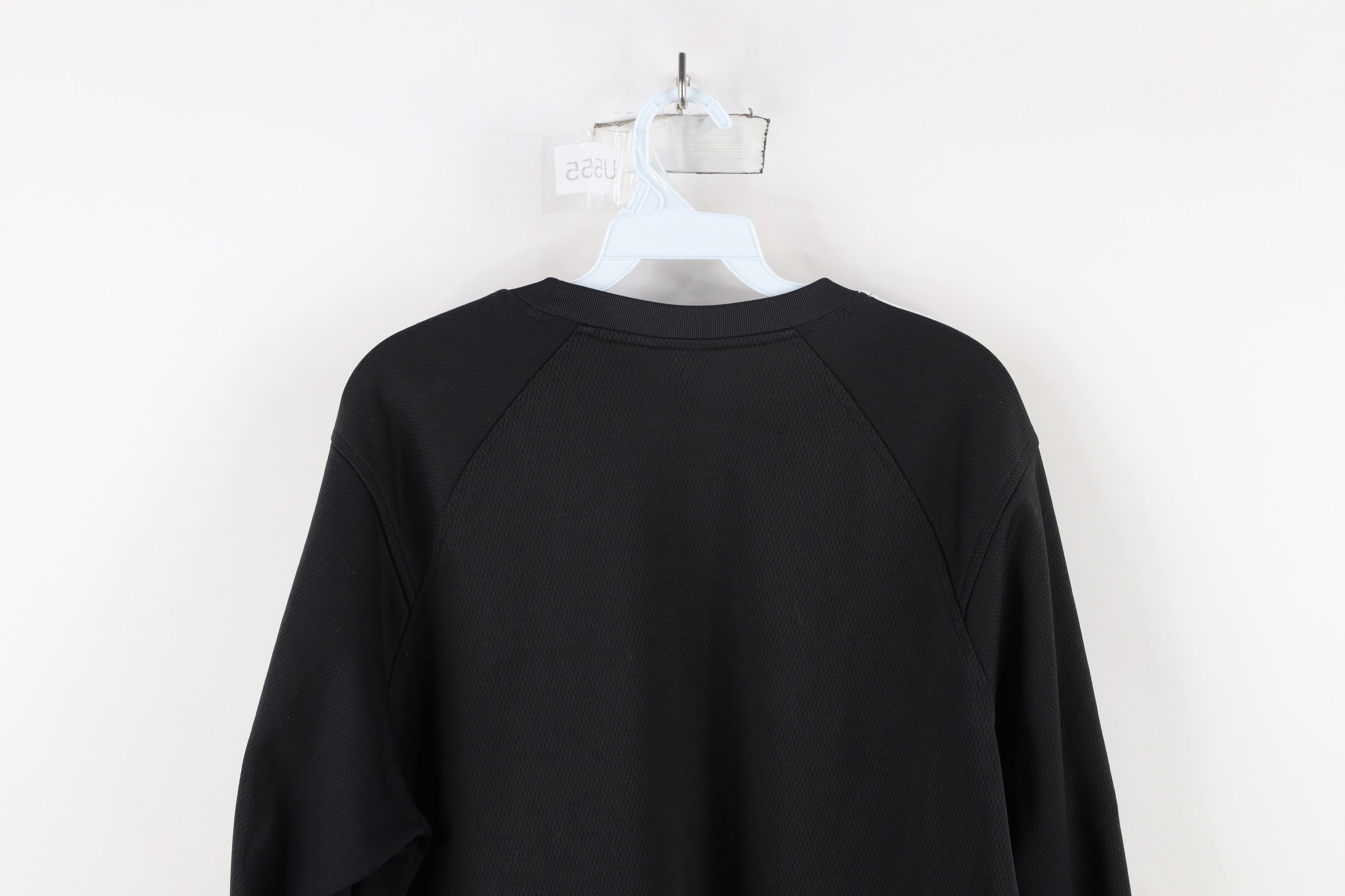 Adidas × Vintage Vintage Adidas Striped Knit Long Sleeve T-Shirt Black Size US M / EU 48-50 / 2 - 11 Thumbnail