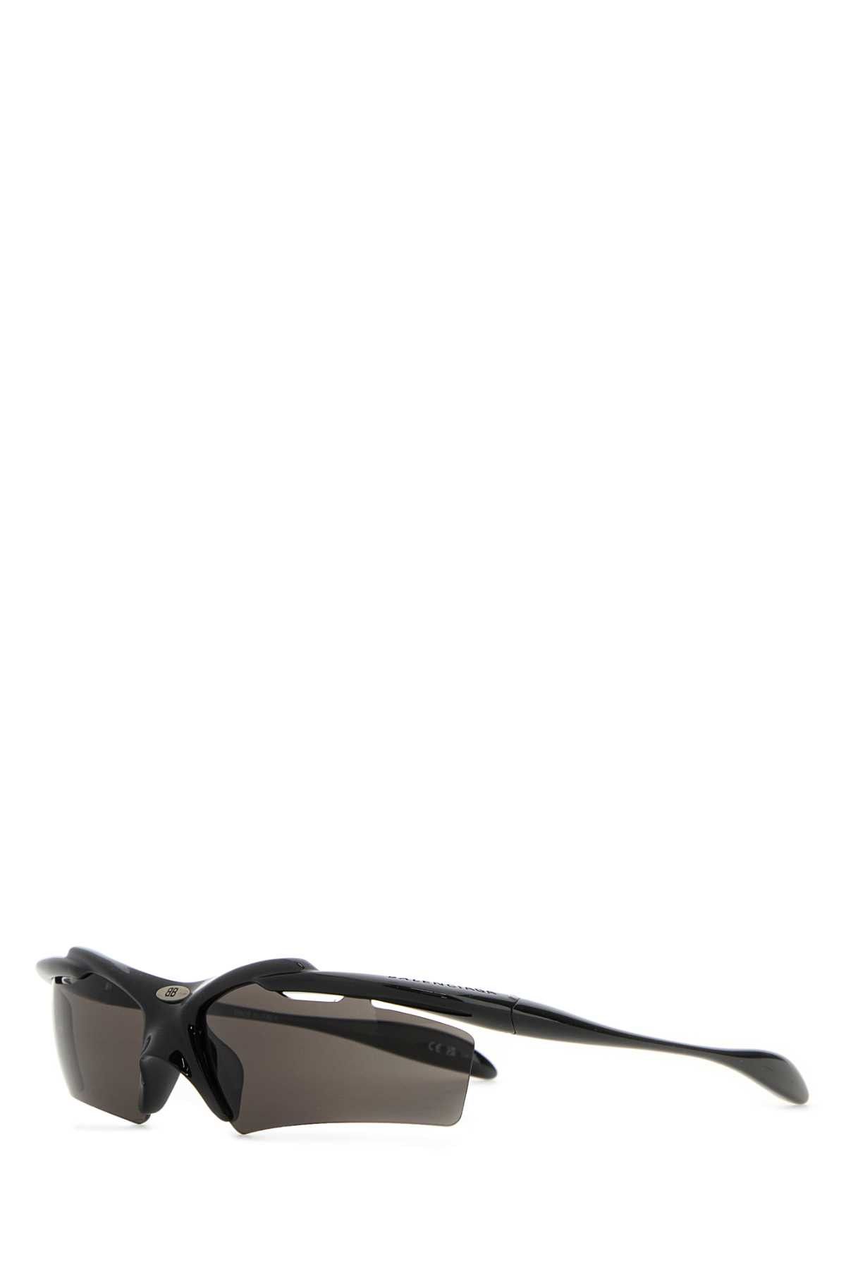 Balenciaga Black Acetate Turbo Rectangle Sunglasses | Grailed