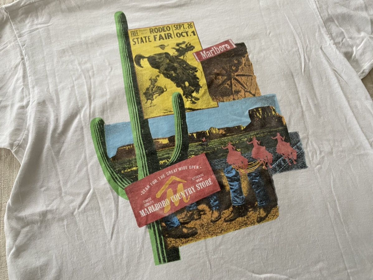 Marlboro × Vintage Thrashed Marlboro cactus Tshirt xl Size US XL / EU 56 / 4 - 5 Thumbnail