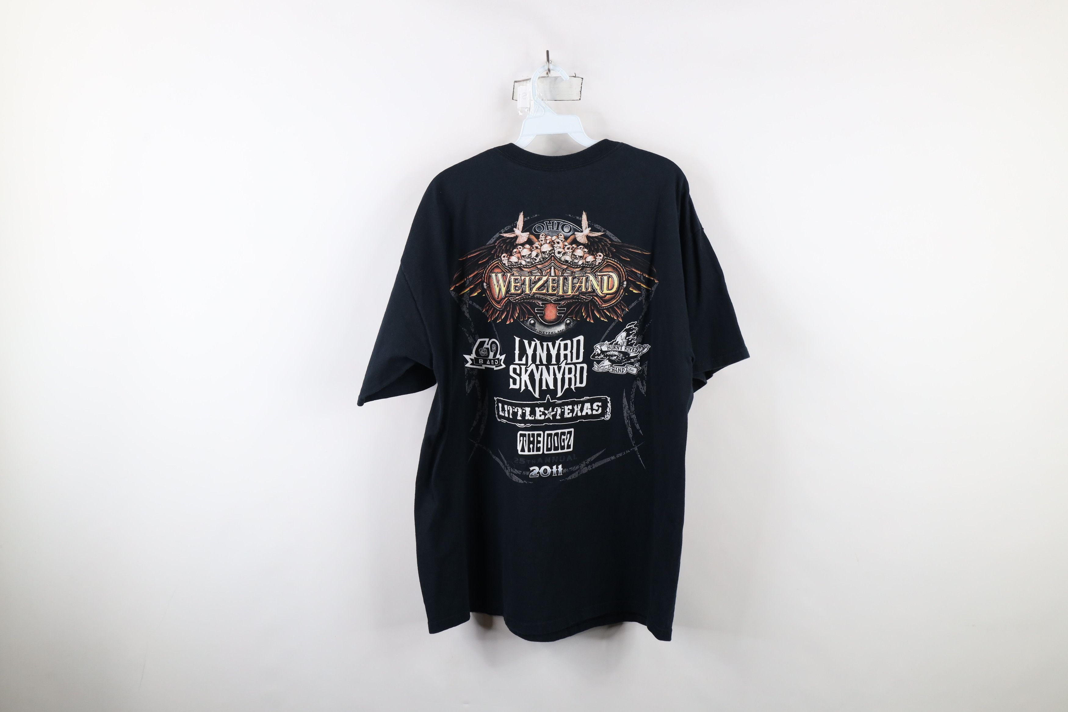 Vintage Vintage Y2K 2011 Ohio Wetzelland Skynyrd 69 Band T-Shirt Size US XL / EU 56 / 4 - 13 Thumbnail