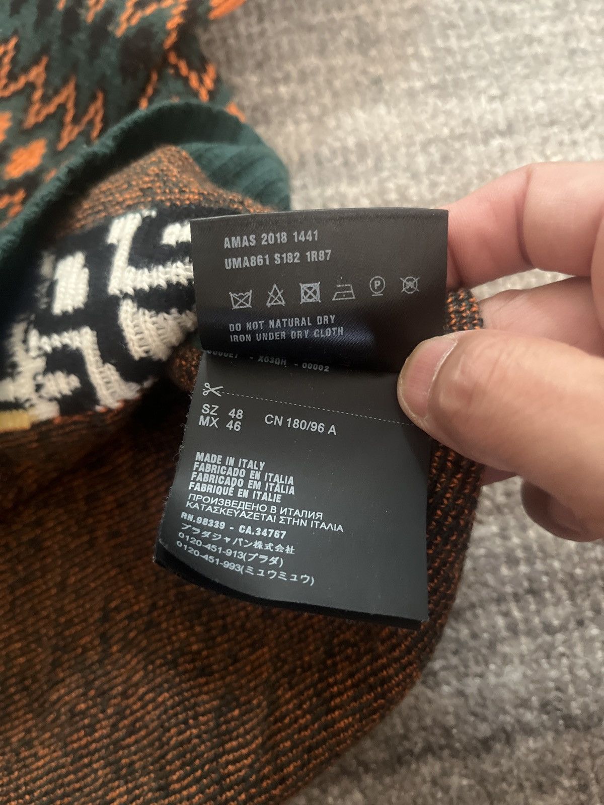 Prada Prada F/W 2018 Chevron Sweater Size US M / EU 48-50 / 2 - 5 Thumbnail