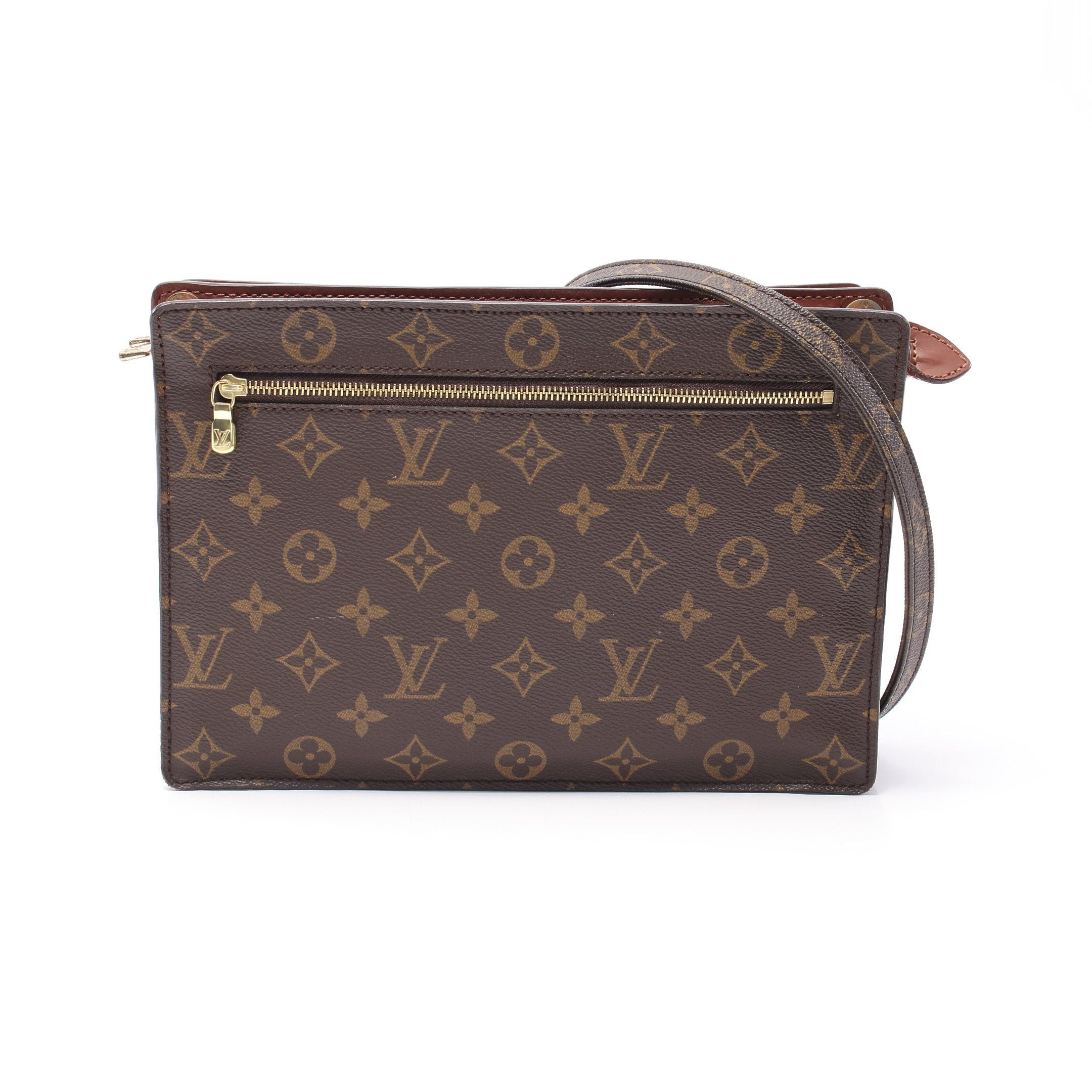 Louis Vuitton Louis Vuitton Enghien Monogram Shoulder Bag Leather Brown Size ONE SIZE - 1 Thumbnail