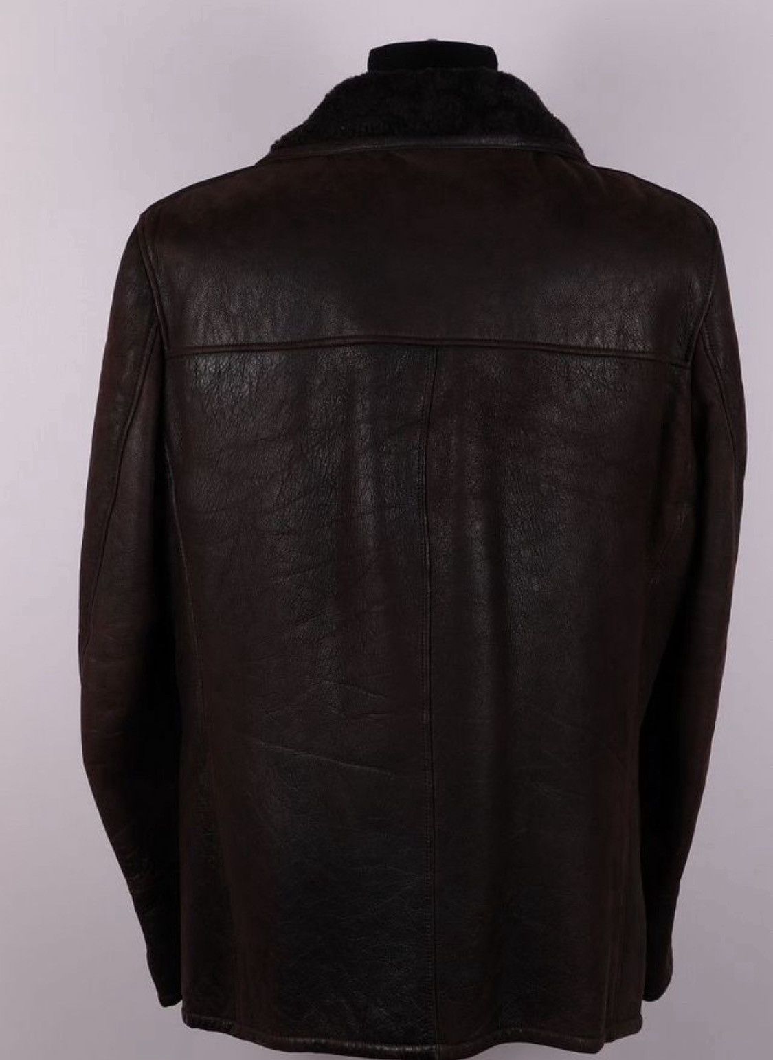 Gucci Gucci by Tom Ford Shearling Pocket Detail Leather Jacket Size US XL / EU 56 / 4 - 3 Thumbnail