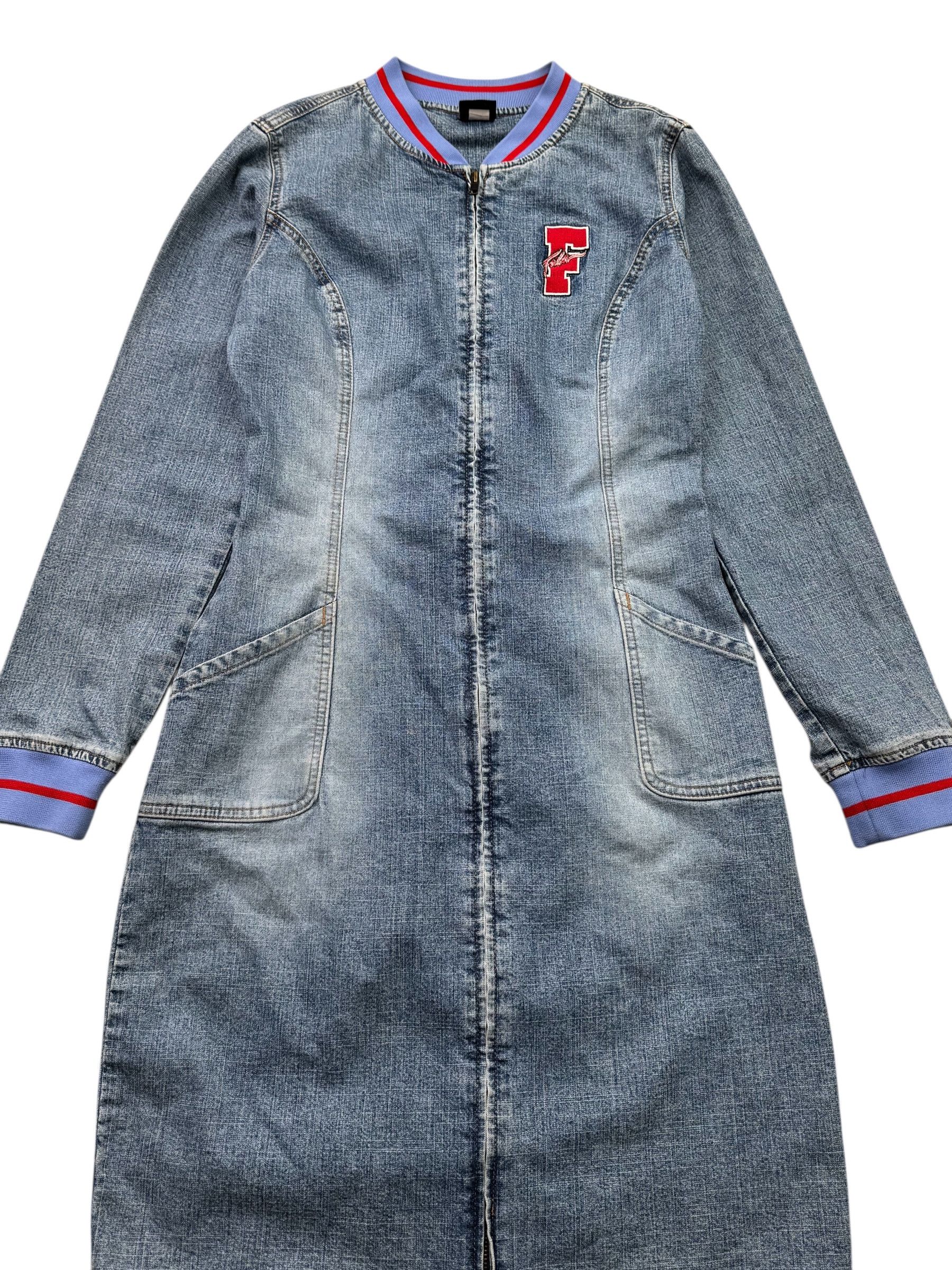 Fubu Fubu Vintage Denim Dress With Long Sleeve W218(V9) Size M / US 6-8 / IT 42-44 - 2 Thumbnail