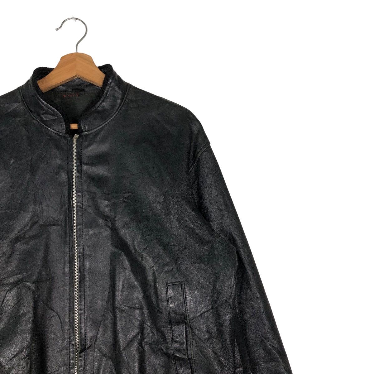 Japanese Brand 🔥Vintage Bomber Biker Leather Jacket Japan Issey Miyake Size US L / EU 52-54 / 3 - 6 Thumbnail