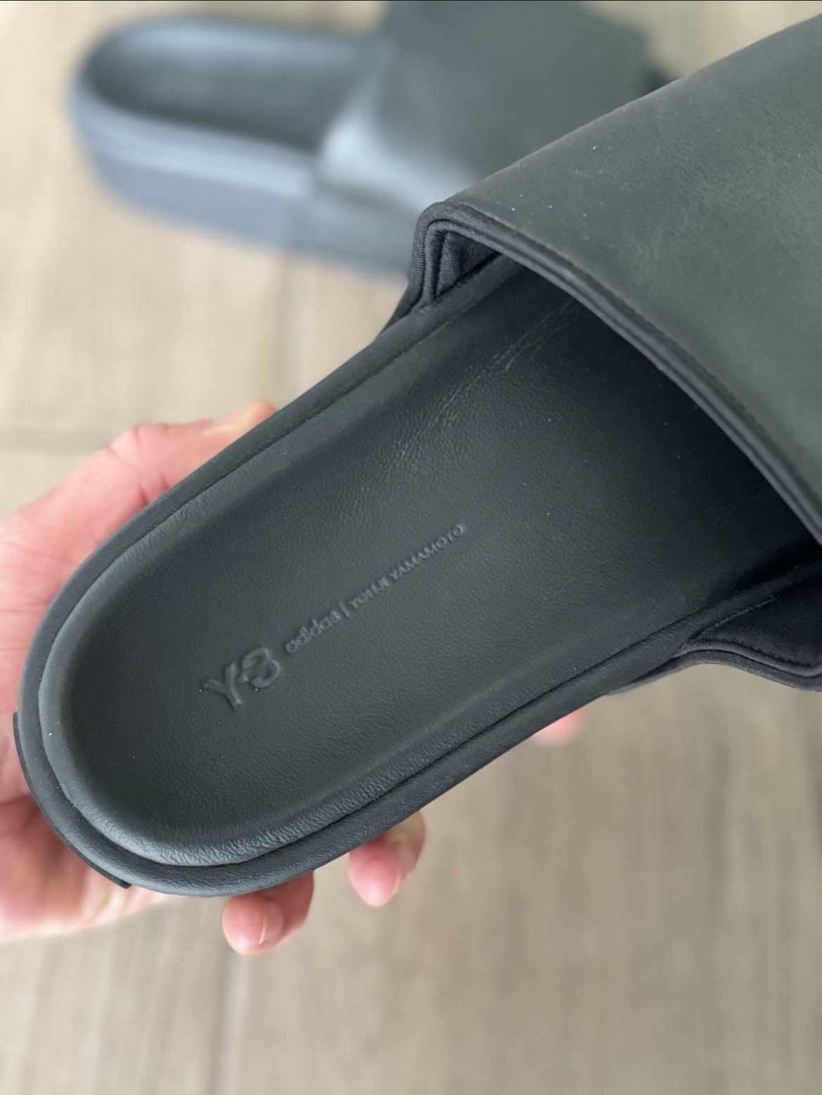 Adidas × Y-3 Adidas Y-3 slide black GW8631 yohji yamamoto shoes Size US 12 / EU 45 - 5 Thumbnail