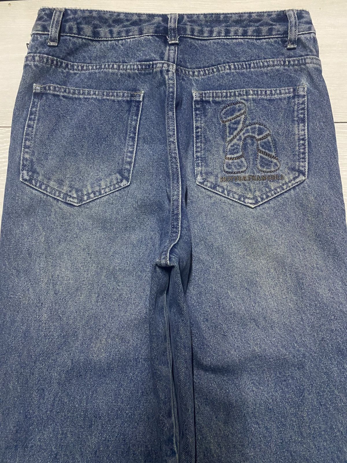 Japanese Brand Hotter Than Hell Wide Leg Zip Panel Jeans Super Statement Size US 30 / EU 46 - 6 Thumbnail