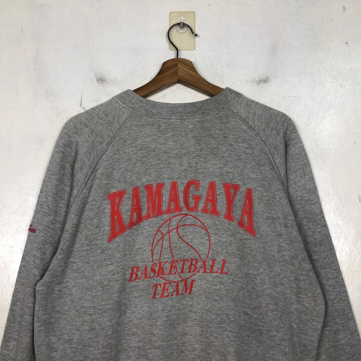 Japanese Brand 📌Vintage Sweatshirt Kamagaya Basketball Team Big Logo Size US M / EU 48-50 / 2 - 11 Thumbnail