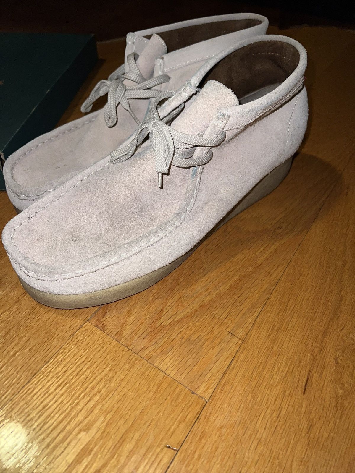 image of Clarks Clark’S Wallabees Shoes in Beige, Men's (Size 11)