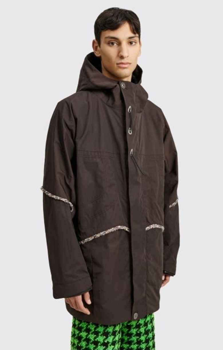 image of Kiko Kostadinov Moylita Parka in Brown, Men's (Size Small)