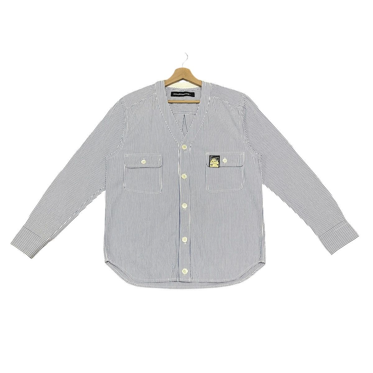 Issey Miyake Vintage Issey Miyake Mercibeaucoup Striped Button Jacket Size US L / EU 52-54 / 3 - 1 Thumbnail