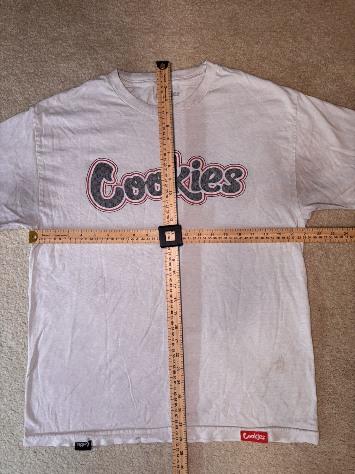 Cookies Cookies White Short Sleeve T-Shirt Box Logo Mens Size L Size US L / EU 52-54 / 3 - 3 Thumbnail